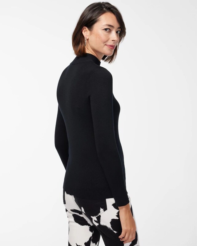 ECOVERO Mock Neck Sweater - image 3